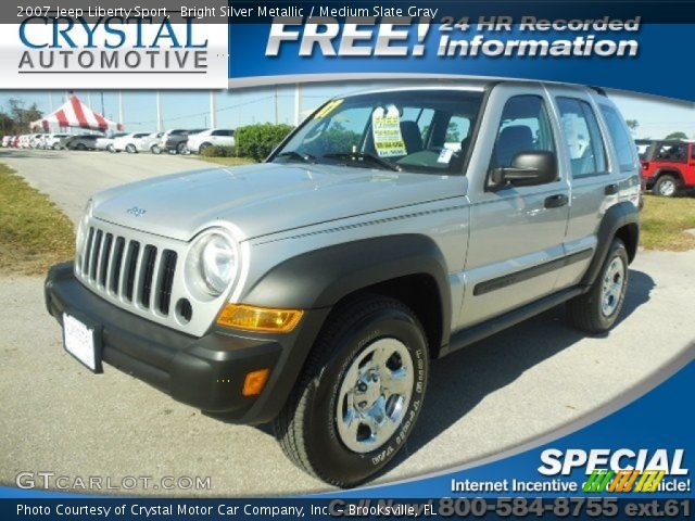 2007 Jeep Liberty Sport in Bright Silver Metallic