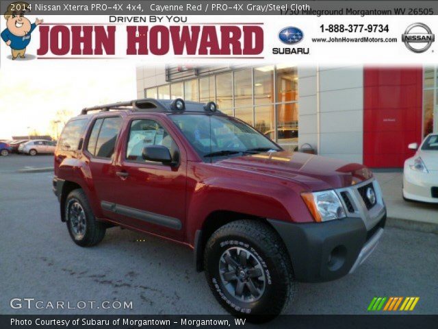 2014 Nissan Xterra PRO-4X 4x4 in Cayenne Red