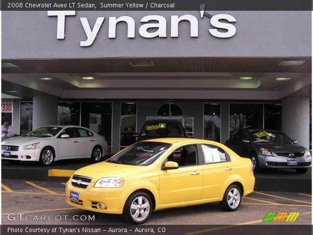 2008 Chevrolet Aveo LT Sedan in Summer Yellow