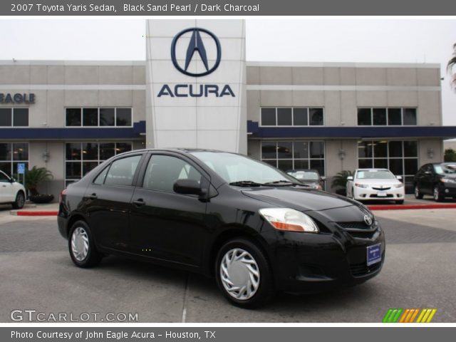 2007 Toyota Yaris Sedan in Black Sand Pearl