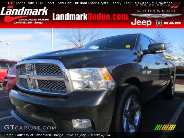 2010 Dodge Ram 1500 Sport Crew Cab in Brilliant Black Crystal Pearl