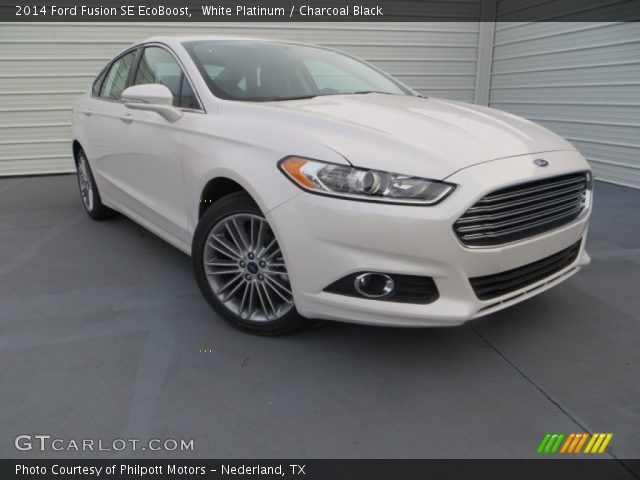 2014 Ford Fusion SE EcoBoost in White Platinum