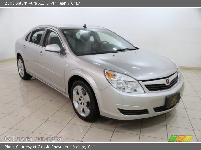 2008 Saturn Aura XE in Silver Pearl