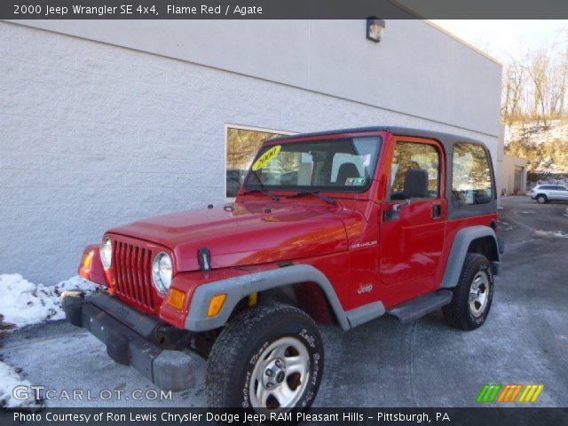 2000 Jeep Wrangler SE 4x4 in Flame Red