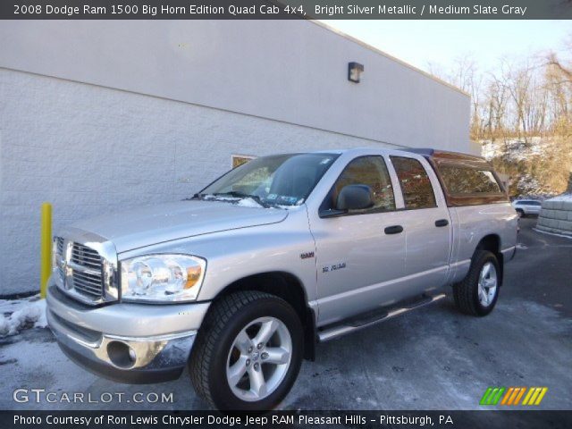 2008 Dodge Ram 1500 Big Horn Edition Quad Cab 4x4 in Bright Silver Metallic