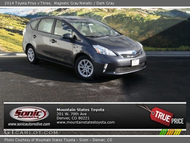 2014 Toyota Prius v Three in Magnetic Gray Metallic