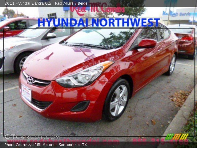 2011 Hyundai Elantra GLS in Red Allure