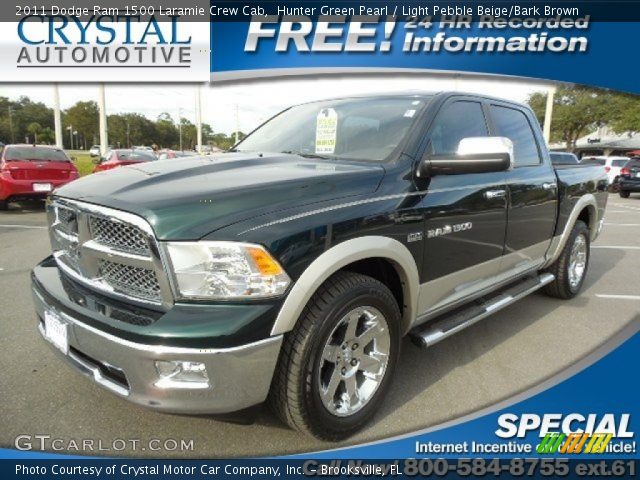 2011 Dodge Ram 1500 Laramie Crew Cab in Hunter Green Pearl