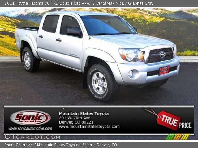 2011 Toyota Tacoma V6 TRD Double Cab 4x4 in Silver Streak Mica