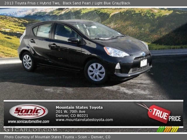 2013 Toyota Prius c Hybrid Two in Black Sand Pearl