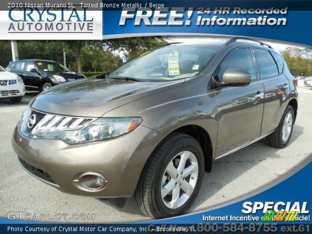 2010 Nissan Murano SL in Tinted Bronze Metallic