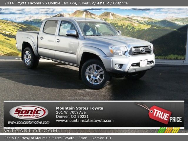 2014 Toyota Tacoma V6 Double Cab 4x4 in Silver Sky Metallic