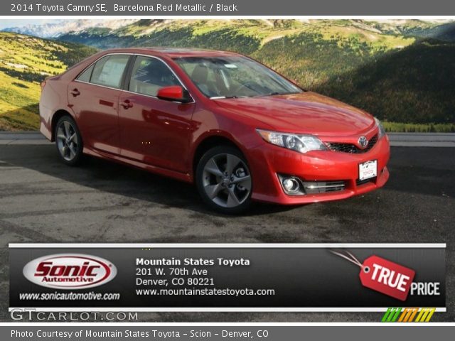 2014 Toyota Camry SE in Barcelona Red Metallic