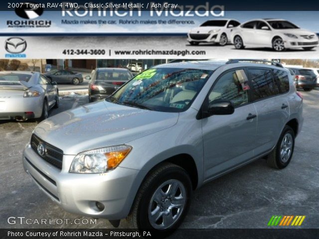 2007 Toyota RAV4 4WD in Classic Silver Metallic