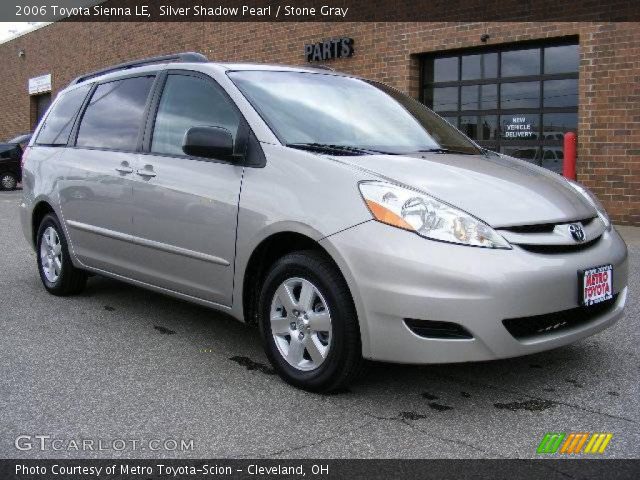 2006 Toyota Sienna LE in Silver Shadow Pearl