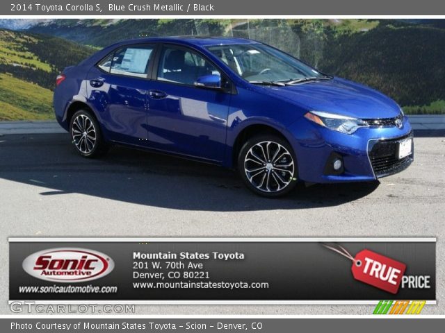 2014 Toyota Corolla S in Blue Crush Metallic