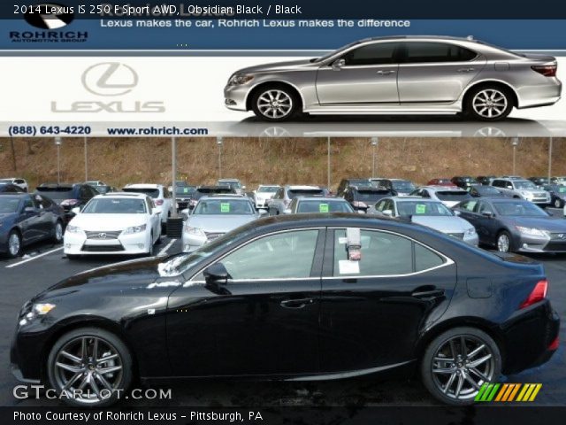 2014 Lexus IS 250 F Sport AWD in Obsidian Black