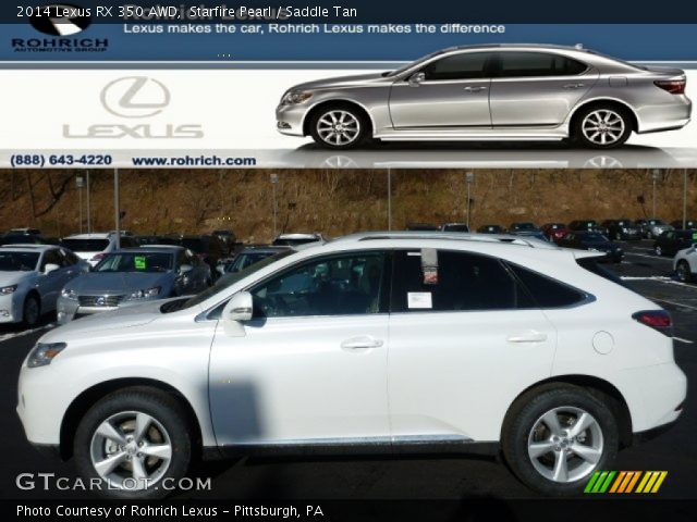 2014 Lexus RX 350 AWD in Starfire Pearl