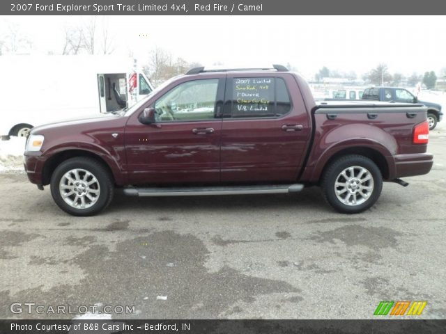 2007 Ford Explorer Sport Trac Limited 4x4 in Red Fire