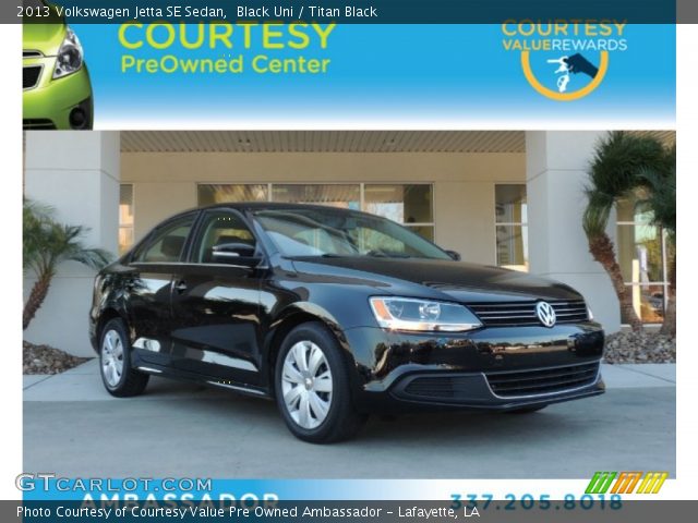 2013 Volkswagen Jetta SE Sedan in Black Uni