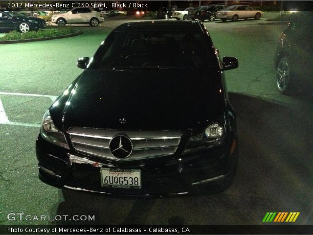 2012 Mercedes-Benz C 250 Sport in Black