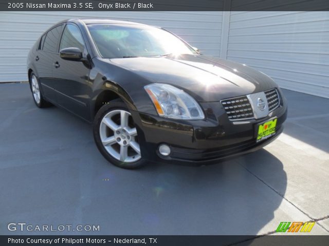 2005 Nissan Maxima 3.5 SE in Onyx Black