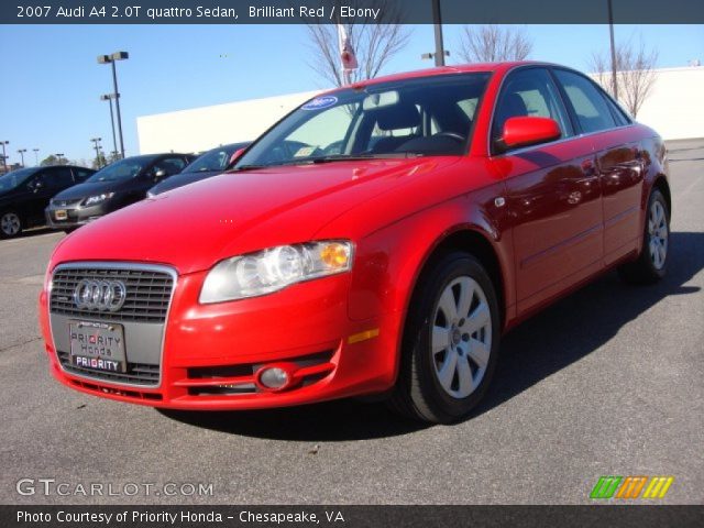 2007 Audi A4 2.0T quattro Sedan in Brilliant Red