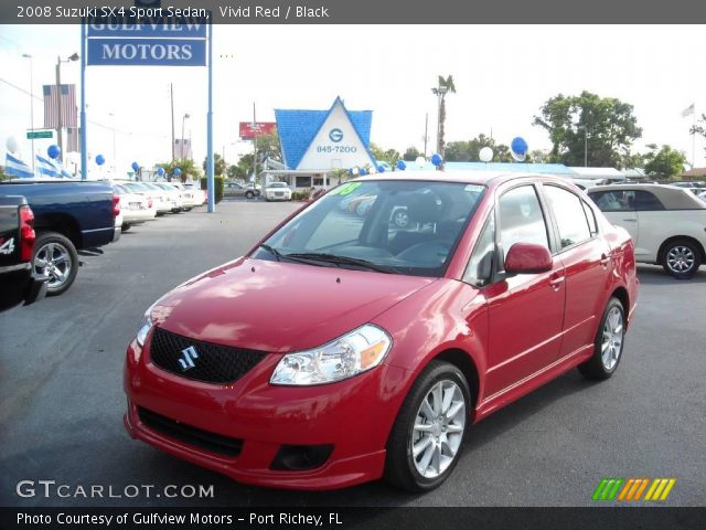 2008 Suzuki SX4 Sport Sedan in Vivid Red