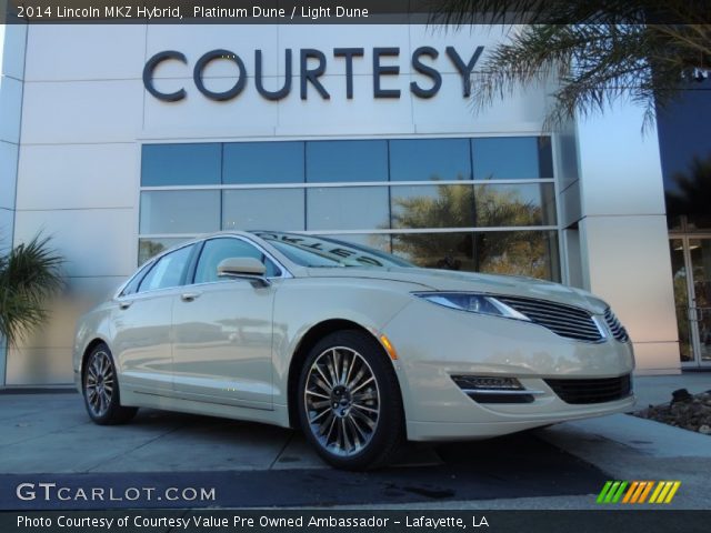 2014 Lincoln MKZ Hybrid in Platinum Dune