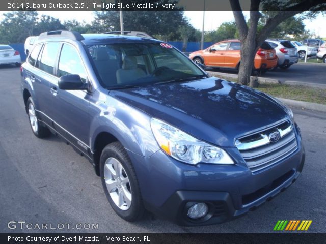 2014 Subaru Outback 2.5i in Twilight Blue Metallic