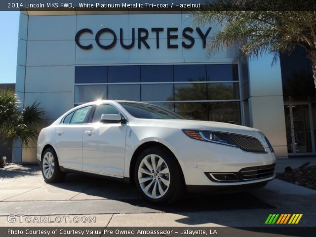 2014 Lincoln MKS FWD in White Platinum Metallic Tri-coat