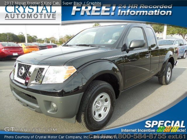 2012 Nissan Frontier S King Cab in Super Black