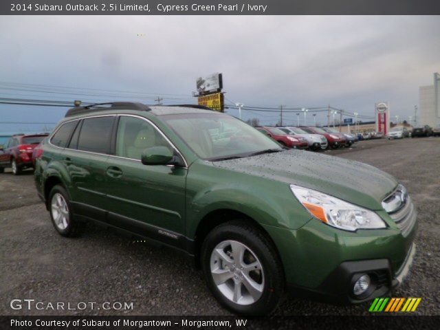 2014 Subaru Outback 2.5i Limited in Cypress Green Pearl