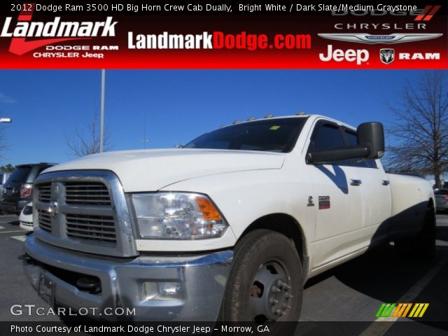 2012 Dodge Ram 3500 HD Big Horn Crew Cab Dually in Bright White