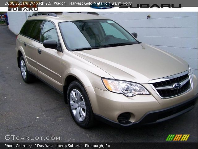 2008 Subaru Outback 2.5i Wagon in Harvest Gold Metallic