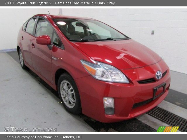 2010 Toyota Prius Hybrid V in Barcelona Red Metallic