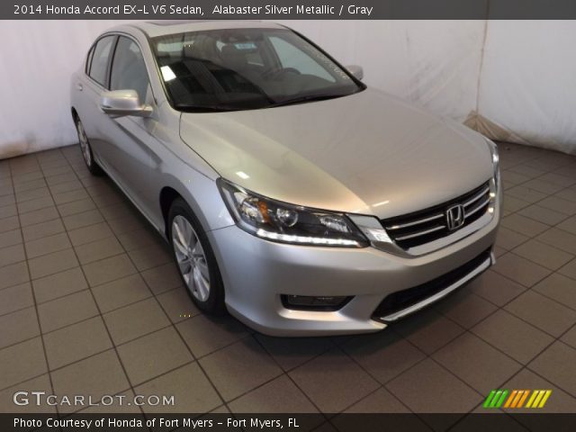 2014 Honda Accord EX-L V6 Sedan in Alabaster Silver Metallic