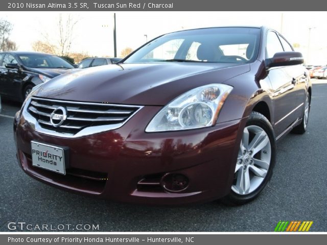 2010 Nissan Altima 3.5 SR in Tuscan Sun Red