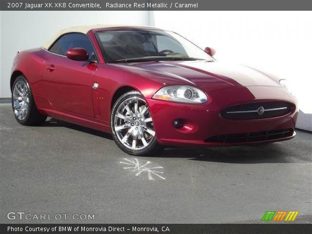 2007 Jaguar XK XK8 Convertible in Radiance Red Metallic