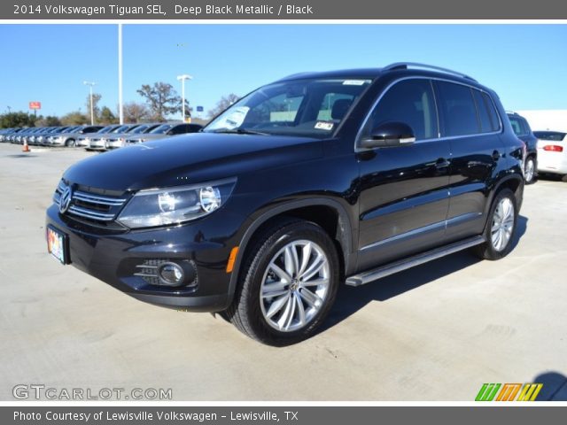 2014 Volkswagen Tiguan SEL in Deep Black Metallic