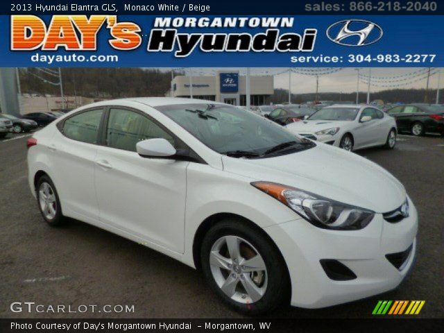 2013 Hyundai Elantra GLS in Monaco White