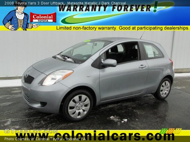 2008 Toyota Yaris 3 Door Liftback in Meteorite Metallic