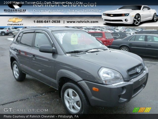 2008 Hyundai Tucson GLS in Dark Titanium Gray