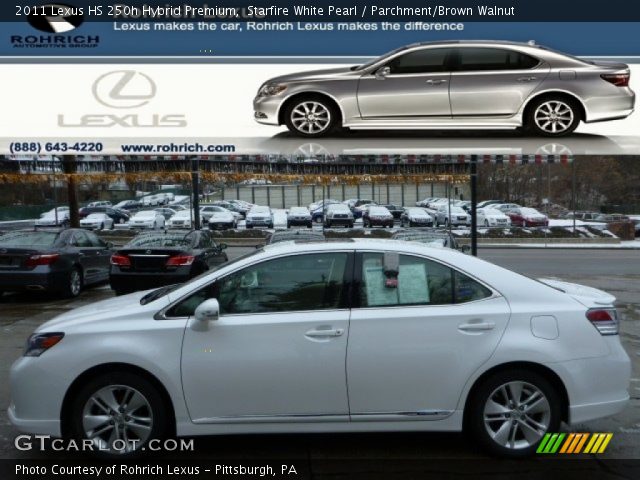 2011 Lexus HS 250h Hybrid Premium in Starfire White Pearl