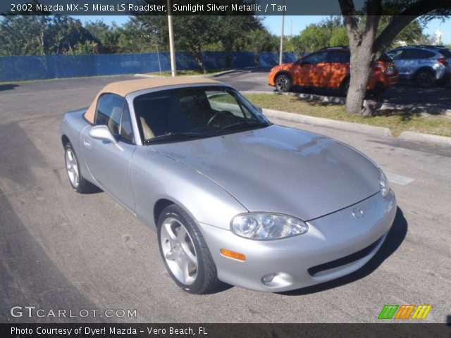 2002 Mazda MX-5 Miata LS Roadster in Sunlight Silver Metallic