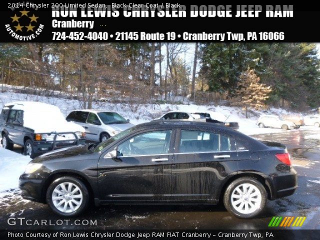 2014 Chrysler 200 Limited Sedan in Black Clear Coat