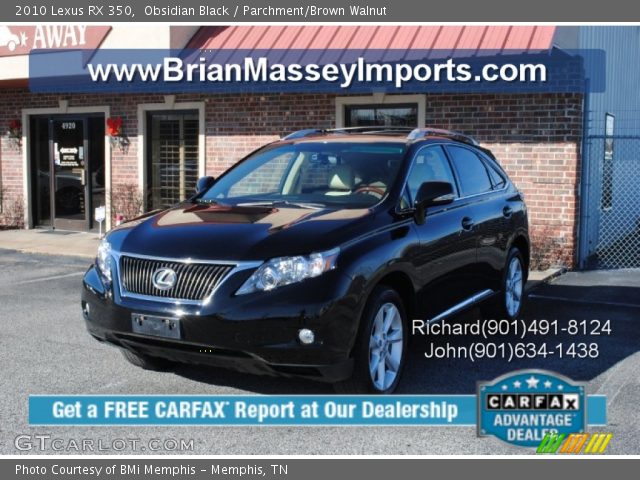 2010 Lexus RX 350 in Obsidian Black