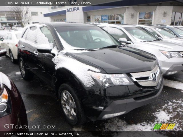 2009 Acura MDX Technology in Formal Black