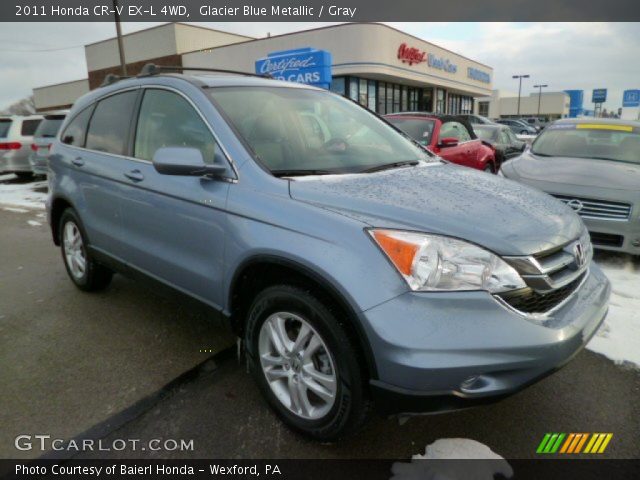 2011 Honda CR-V EX-L 4WD in Glacier Blue Metallic