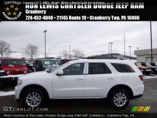 2014 Dodge Durango SXT AWD in Bright White
